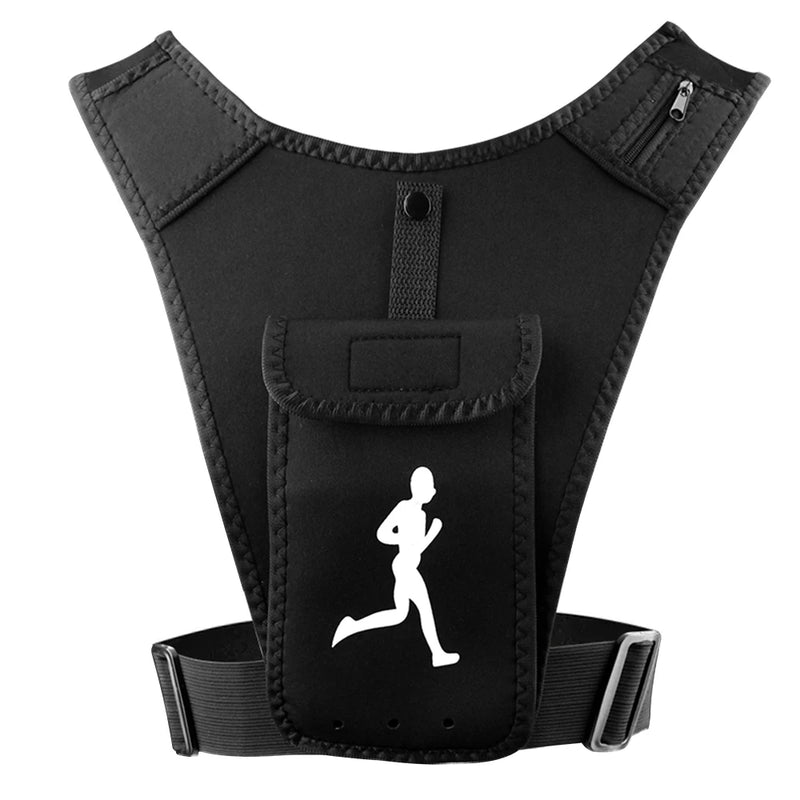Breathable Lightweight Running Vest with Phone Holder & Hydration Pack, Adjustable Waistband for Cycling Running Hiking Fitness