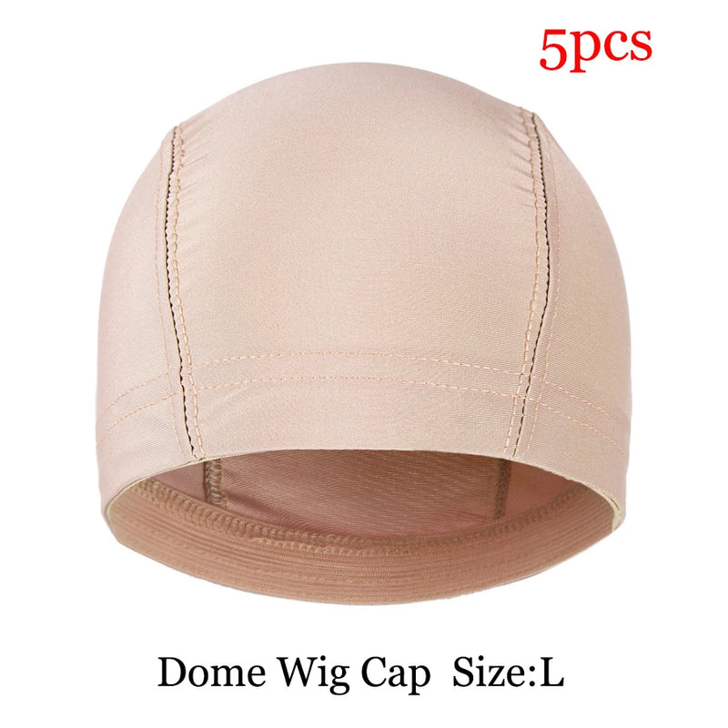 5pcs Wholesale DIY Wig Making Caps Black Mesh Cao Dome Cap Breathable Nylon Wig Hair Net Cap for Making Wig