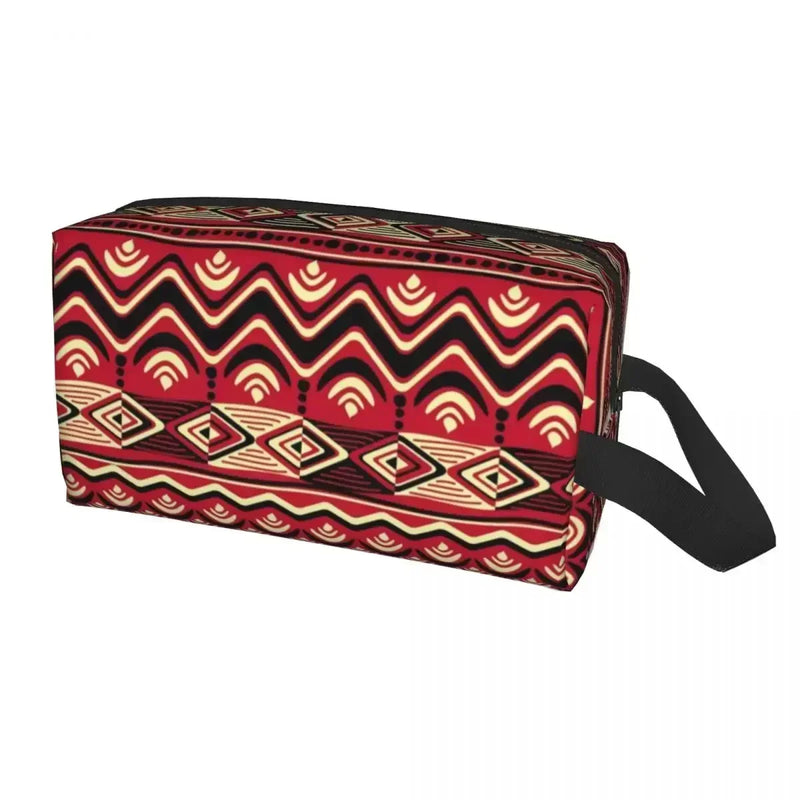 Bag Travel Cosmetic Organizer Fashion Traditional Africa Ethnic Pattern Storage Toiletry Bags