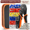 Alicate de friso terminal tubular hsc8 6-4a/16-6 (máx. 0.08-16mm2) fio crimper mini virola crimper ferramentas kit elétrico doméstico