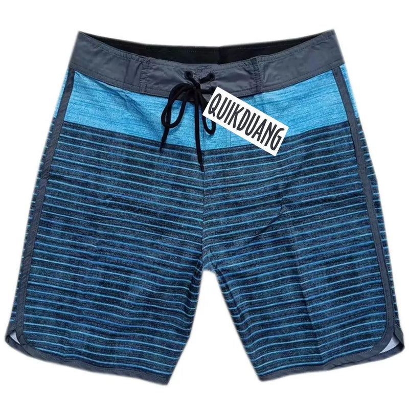 Quick-Dry Waterproof Beachshorts Men's Swimming Trunks Casual Bermuda Spandex Surf Pants Physique Competition Board Shorts L01