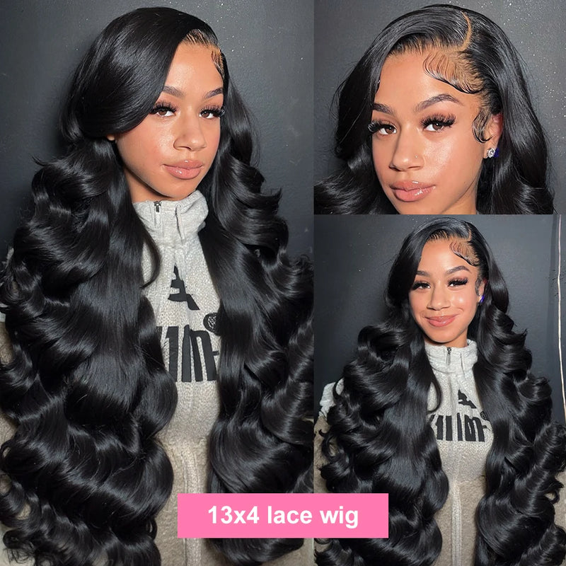 220 Density HD 32 36 Inch 13x4 Lace Front Wigs 13x6 Body Wave Lace Frontal Wig Water Waves Brazilian Wigs Pre Plucked Hairline
