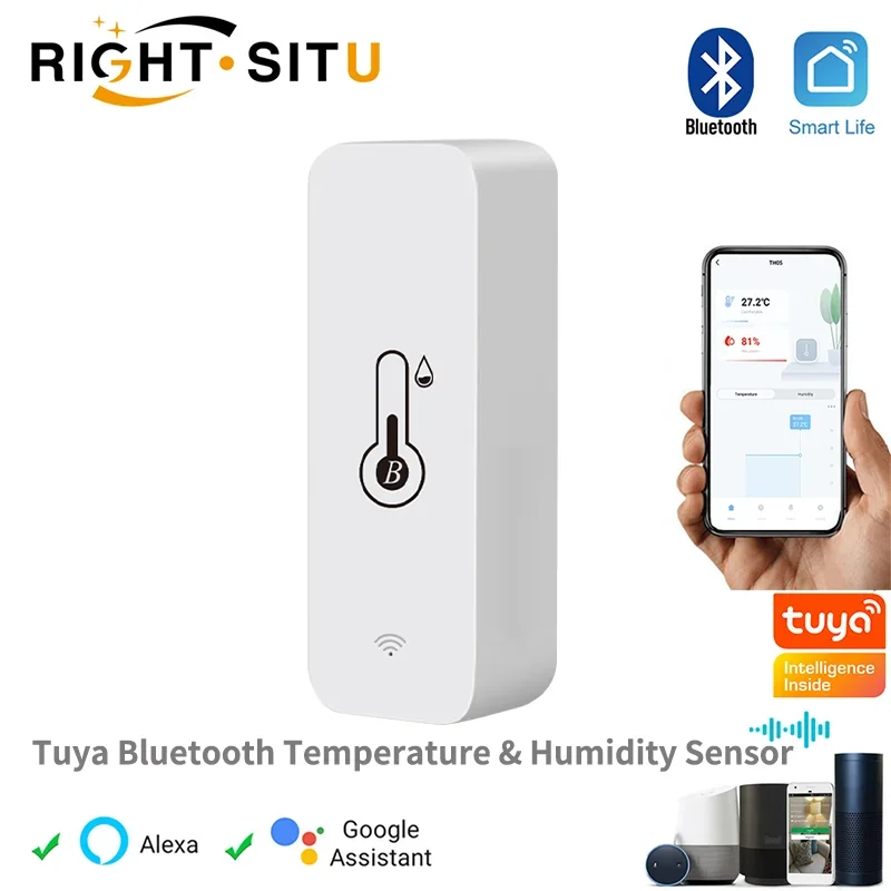 Tuya Smart Temperature Humidity Sensor Mini  New Upgrade Bluetooth-Compatible APP Remote Control Thermometer Hygrometer