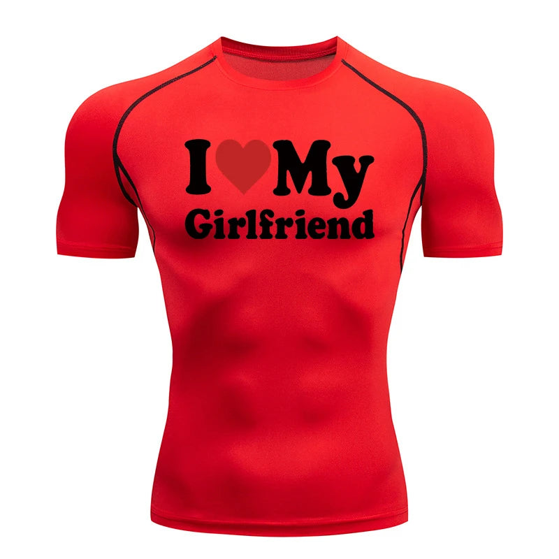 Camisa de compressão gráfica masculina, Ginásio Treino, Atlético, Quick Dry Tshirts, Primavera, Outono, Formação, Corrida, Camisola, Baselayer Tops