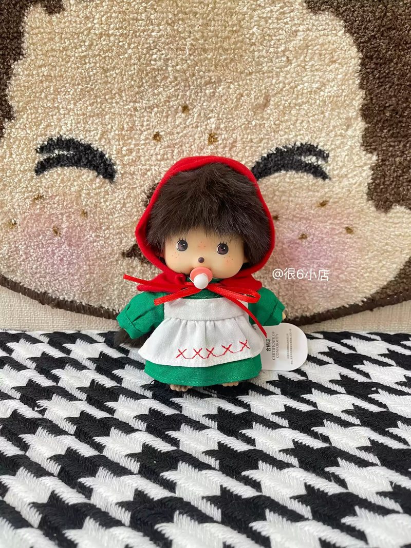 In Stock 15cm Mongon Monkey Kawaii Doll Keychain Bag Pendants Toy Hand Puppet Decompression Children Cute Gift Decoration Gift