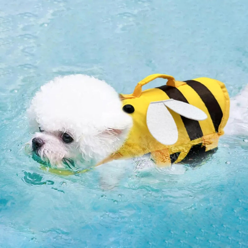 Summer Pet Dog Life Jacket Vest Clothes Adjustable Waterproof High Buoyancy Durable Dog Swimming Suit Pet Swim Practice Supplies