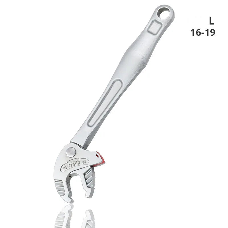 Nova chave de catraca de imitação de garra de caranguejo multifuncional com ferramentas de alicate de chave ajustável de grande abertura adaptável rápida