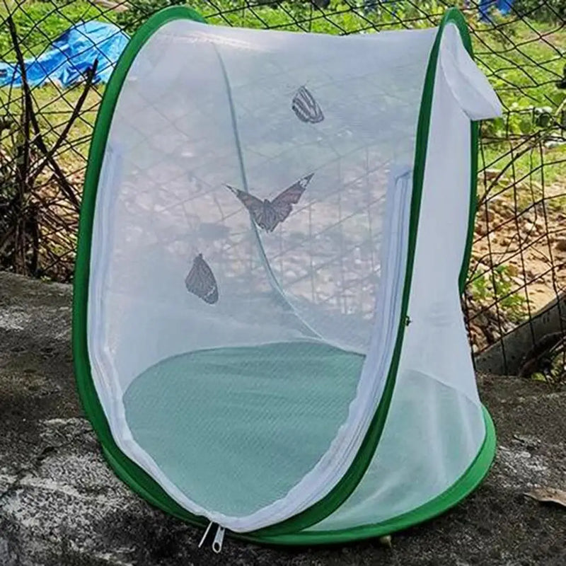 for Garden Easy to Carry Insect Cage Green Insect Mesh Cage Foldable Terrarium for Garden