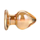 55mm cristal dourado grande vidro anal plug buttplug vibrador massageador de próstata feminino masturbação erótica brinquedos sexuais adultos para homem