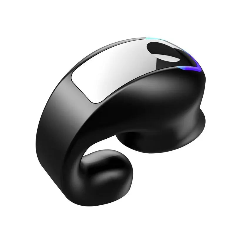 GD28 Bluetooth 5.3 Ear Clip Headphone TWS Wireless Earphones Single In-Ear TWS HiFi Stereo Touch Control Sports Headset with Mic