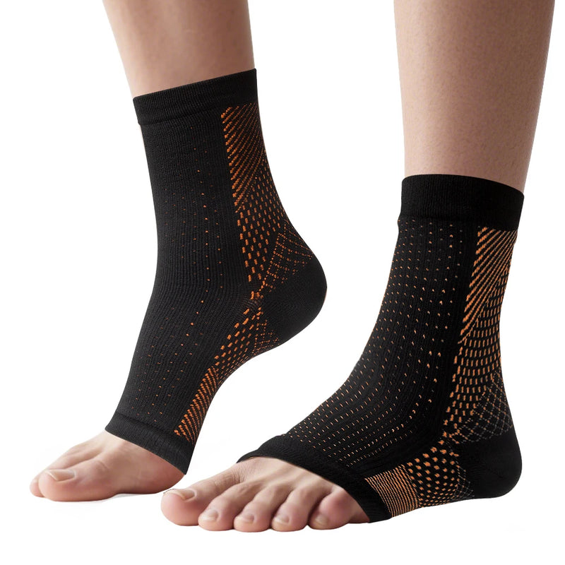 1Pair Neuropathy Socks - Peripheral Neuritis Therapy Compression Diabetic Open-Toe Foot Sleeves for Ankle Gout,Nerve Damage Pain