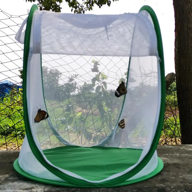for Garden Easy to Carry Insect Cage Green Insect Mesh Cage Foldable Terrarium for Garden