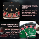 Mark fairwhale 5031 relógio de quartzo masculino europeu roda embutida design algarismos árabes mostrador rotativo roleta relógio montres hommes