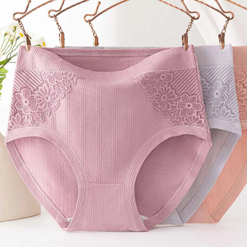 Women's Panties Large Size Underwear Seamless High-Rise Solid Cotton Underpants Ladies Lingerie Sexy For 40-100KG