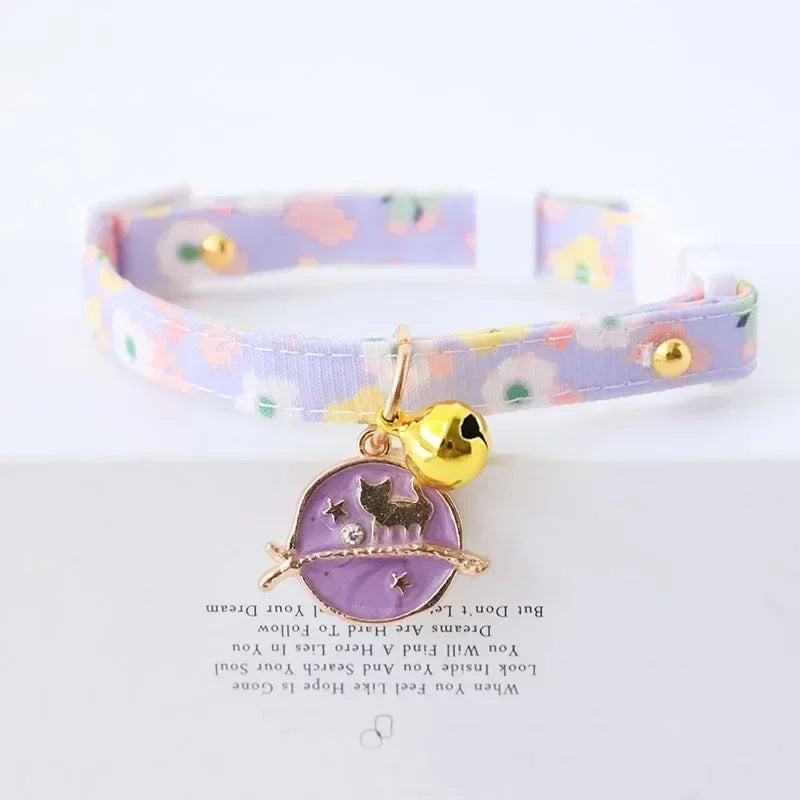 Adjustable Newborn Kitten Collar, Breakaway Safety Collar with Bell, Soft and Comfortable, Ideal for Small Dogs, Pet Accessories