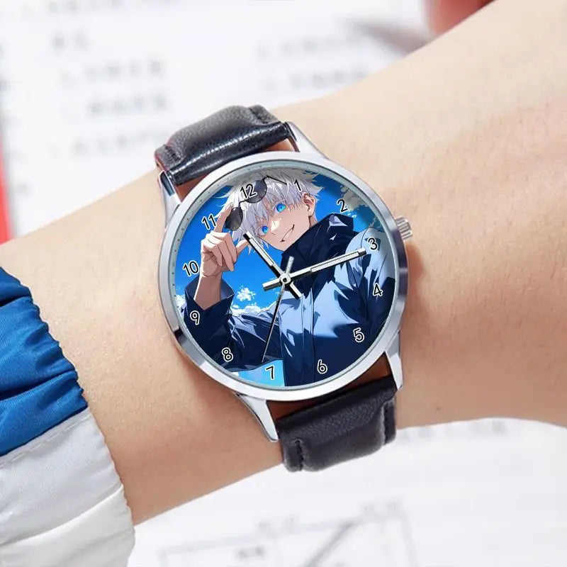 Jujutsu Kaisen Gojo Satoru Waterproof Watch Student pointer Watch Lolita Birthday present Cosplay Cute Cartoon Xmas Gifts