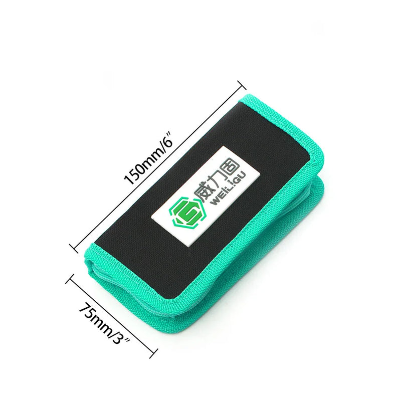 WEILIGU-Kit Chave de Fenda Magnética Portátil, Combinação Philips e Cabeça Chata, Saco de Lona, Ferramentas de Reparação Também Usadas, 8-em-1