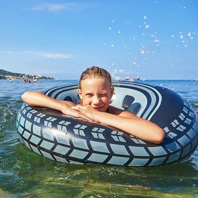 Thickened Inflatable Swimming Ring for Adults Men's Tire Life Jacket Float Ring Underarm Circle Water Sports Entertainment