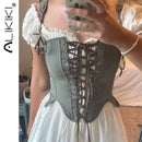 Medieval renascentista vintage espartilho topos bustier colheita topos rendas camisola ren faire preto branco espartilho festival traje