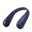 Ventilador de pescoço pendurado recarregável USB Mini banco de potência portátil sem folhas embutido para viagens, esportes, escritório doméstico