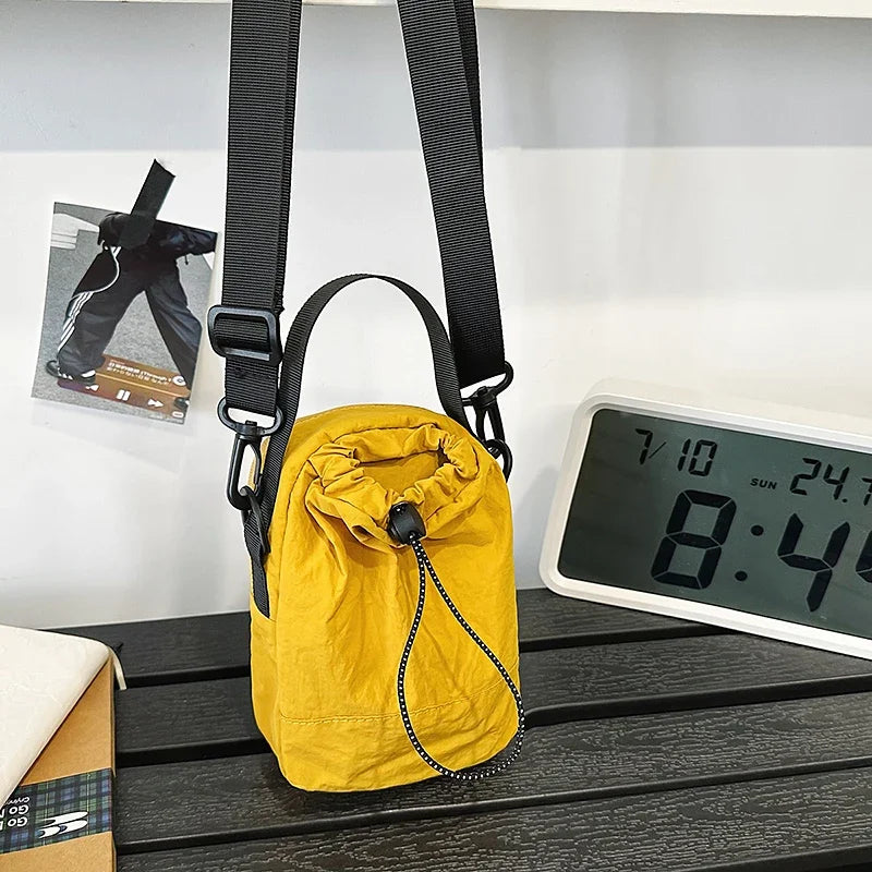 Portable Shoulder Bags Nylon Waterproof Women Mobile Phone Bags Small Outdoor Sport Man Crossbody Bag Casual Water bottle Pouch