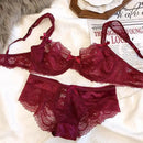 Nova lingerie sexy de renda feminina peito grande emagrecimento ultra-fino conjunto de sutiã respirável