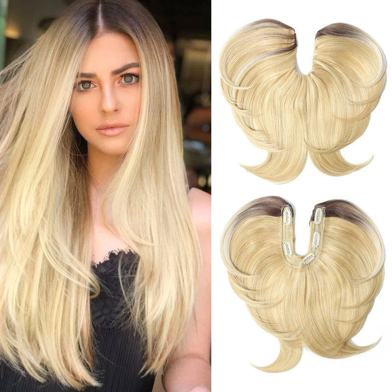 5 Clip U Part Synthetic Hair Wigs for Women Straight Wigs Natural Color Straight U-part wigs Hair Extension Clip