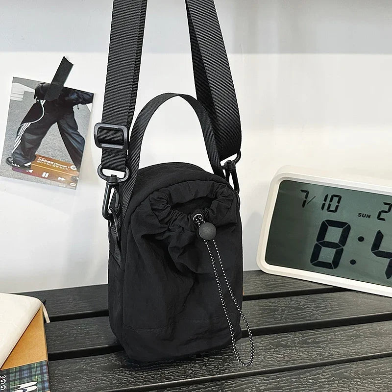 Portable Shoulder Bags Nylon Waterproof Women Mobile Phone Bags Small Outdoor Sport Man Crossbody Bag Casual Water bottle Pouch