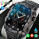 Lige 2025 relógio inteligente militar robusto masculino relógios ao ar livre lp68 à prova dwaterproof água 1.95 "al voz bt chamada homem smartwatch para android ios