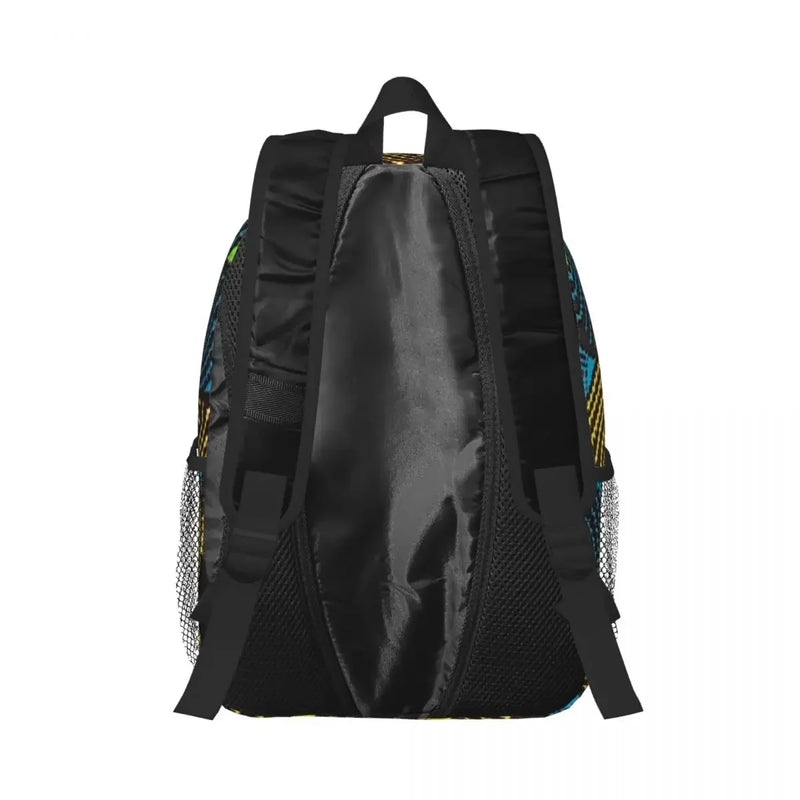 African Ankara Wax Print Backpack Student Boys Girls BookBag Kids School Bag Laptop Shoulder Bags for Men Women
