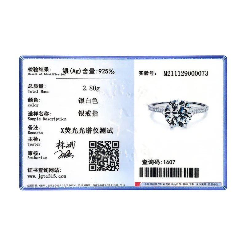 MODIAN-Simulado Anel de Diamante para Mulheres, 3 Carat, 925 Sterling Silver, Anel Coroa para Casamento, Declaração de Noivado, Jóias Finas