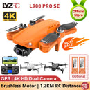 Lyrc oficial l900 pro se motor sem escova gps 4k drone profissional 5g wifi helicópteros de fotografia aérea dobrável quadcopter