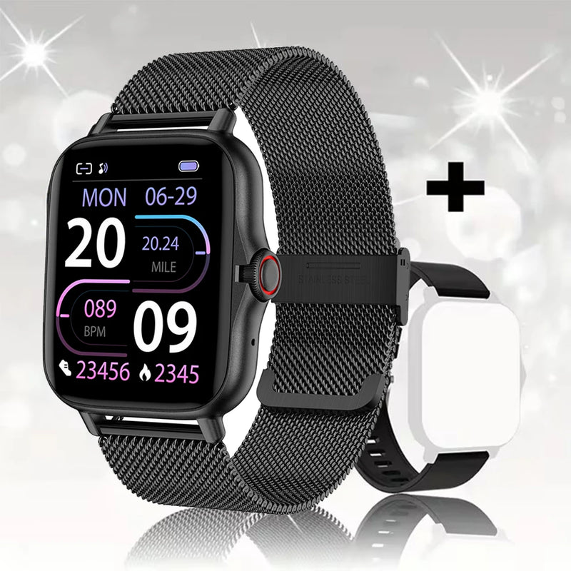 Android Phone Smart Watch para homens e mulheres, 1,44 "tela colorida, Bluetooth Call, oxigênio no sangue, monitoramento de pressão, 2024