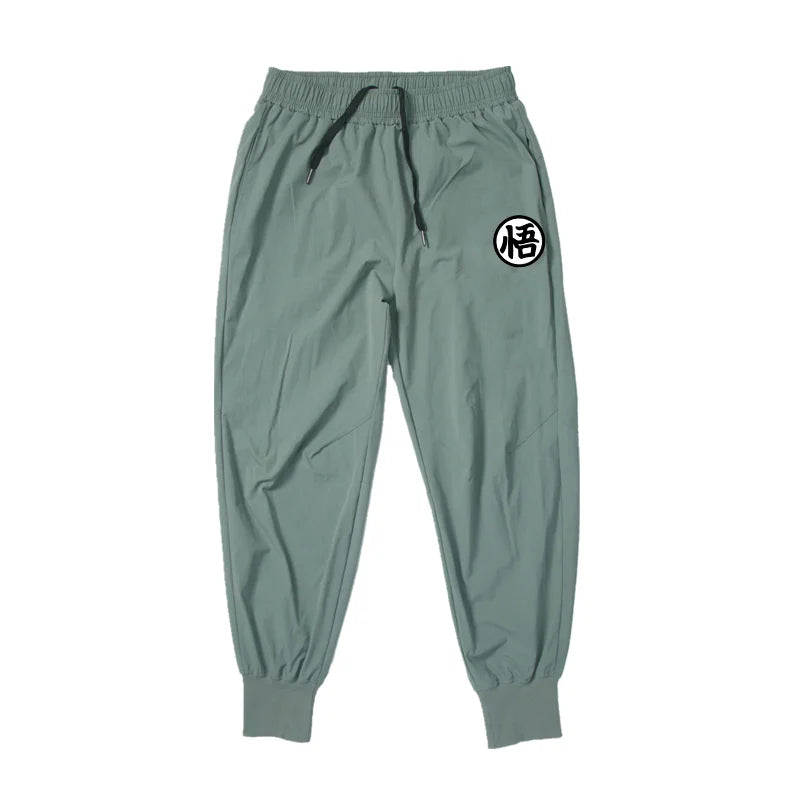 Gym Bodybuilding Fitness Trousers Mens Breathable Casual Training Pants Summer Thin Loose Quick-dry Cuffed Running Sweatpants