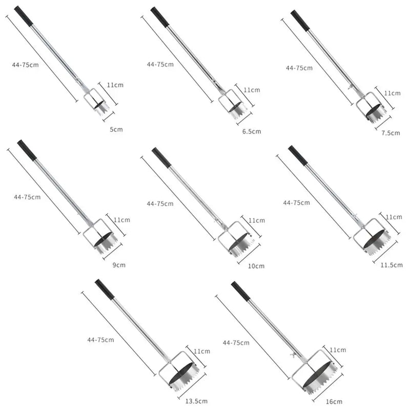 Perfurador de filme de estufa de metal durável, ferramenta de punção de filme plástico, plantio e transplante de vegetais, disjuntor de filme agrícola