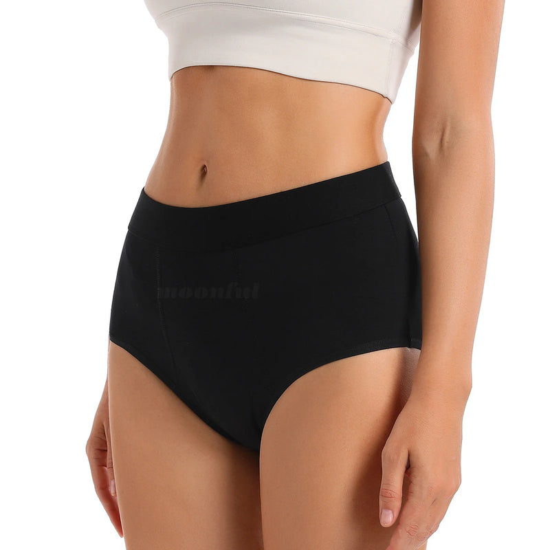 Women Menstrual Period Panties 4 Layer Bamboo Menstrual Panties Overnight Absorbent Period Underwear Culottes Menstruelles Femme