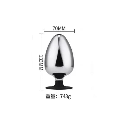 Dilatador anal de diâmetro extra grande para mulheres, Buttplug de metal, expansor anal, plug anal grande, brinquedos sexuais adultos, masturbador, ponto G