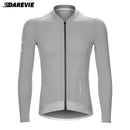 DAREVIE Ciclismo Jersey Manga Longa Homens Mulheres Cool Tecnologia Homem Ciclismo Maillot Soft Respirável Quick Dry SPF 50 Tamanho Pequeno
