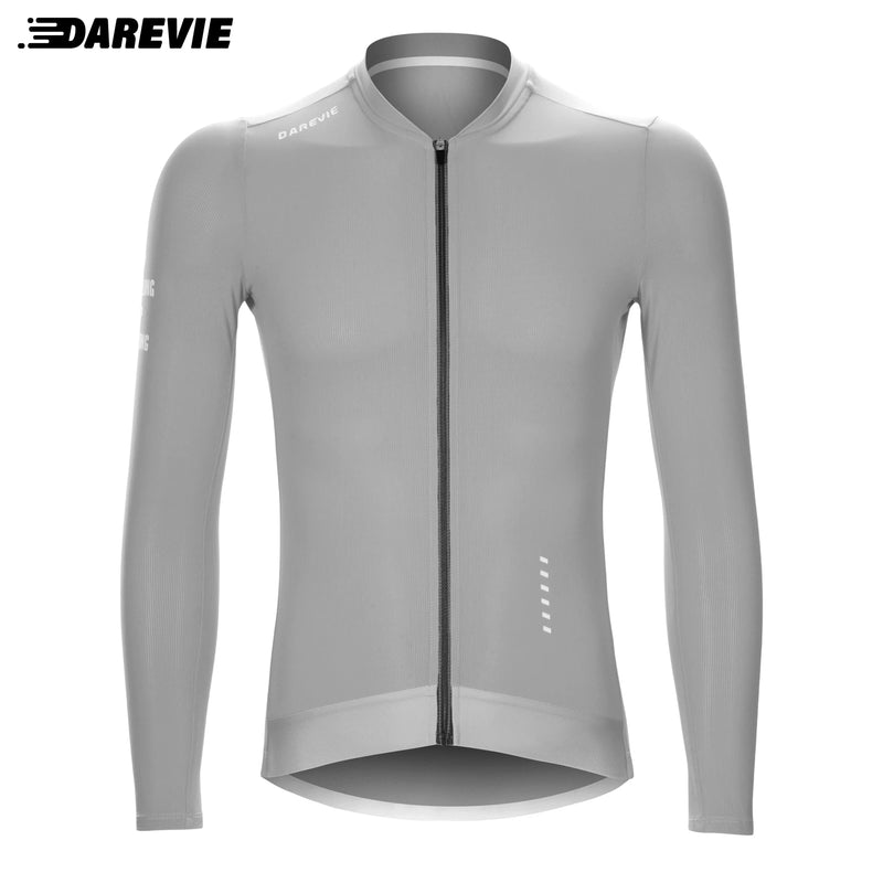 DAREVIE Ciclismo Jersey Manga Longa Homens Mulheres Cool Tecnologia Homem Ciclismo Maillot Soft Respirável Quick Dry SPF 50 Tamanho Pequeno