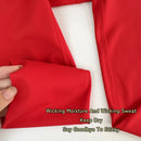 Estilo de natal 2 peças terno de yoga cor sólida ginásio conjunto de fitness cruz volta yoga topo pêssego bunda calças yoga pilates correndo terno