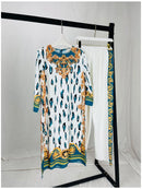 Terno africano dashiki para senhora, vestido e calças, conjunto de roupas de duas peças, sexy e elegante, nova moda, 2024