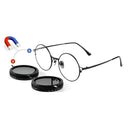 Feito à mão nd9 retro punk polarizado masculino redondo ajustável óculos de sol feminino uv anti uv pesca óculos de sol filtro nd