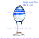 55mm cristal dourado grande vidro anal plug buttplug vibrador massageador de próstata feminino masturbação erótica brinquedos sexuais adultos para homem