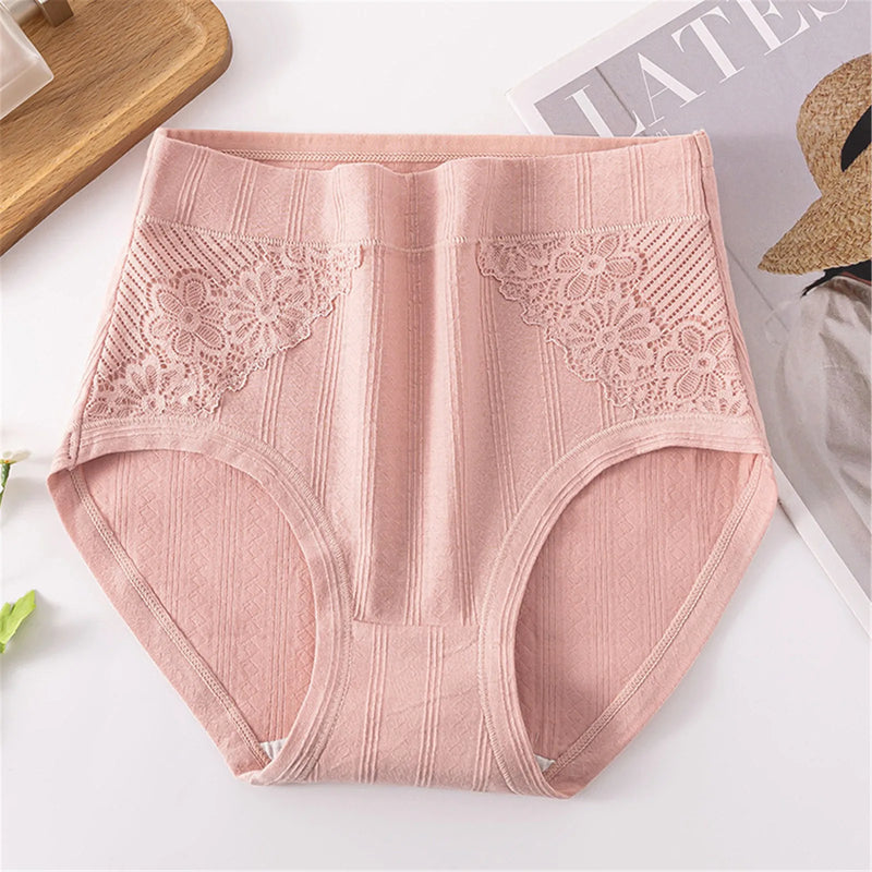 Women's Panties Large Size Underwear Seamless High-Rise Solid Cotton Underpants Ladies Lingerie Sexy For 40-100KG