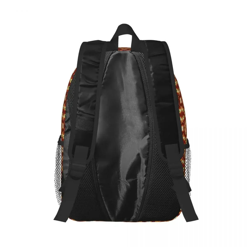 African Ankara Wax Print Backpack Student Boys Girls BookBag Kids School Bag Computer Shoulder Bags for Men Women