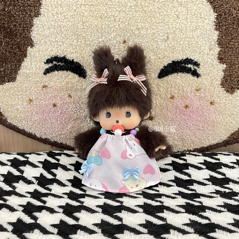 In Stock 15cm Mongon Monkey Kawaii Doll Keychain Bag Pendants Toy Hand Puppet Decompression Children Cute Gift Decoration Gift
