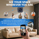 Xiaomi 6k mini câmera de segurança sem fio 2.4g wifi monitoramento proteção segurança remoto visão noturna vigilância casa inteligente novo