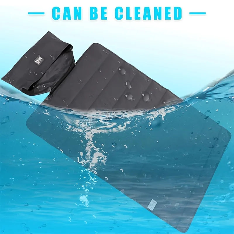 Tapete dobrável portátil para animais de estimação, 100x70cm, cachorro, gato, almofada de dormir com bolsa de transporte para casa, viagem, acampamento ao ar livre, conforto para todas as estações