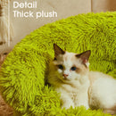 Inverno quente ninho para animais de estimação lavável verde dos desenhos animados monstro semi fechado casa do cão adequado para médio e grande tamanho gato/cachorro suprimentos