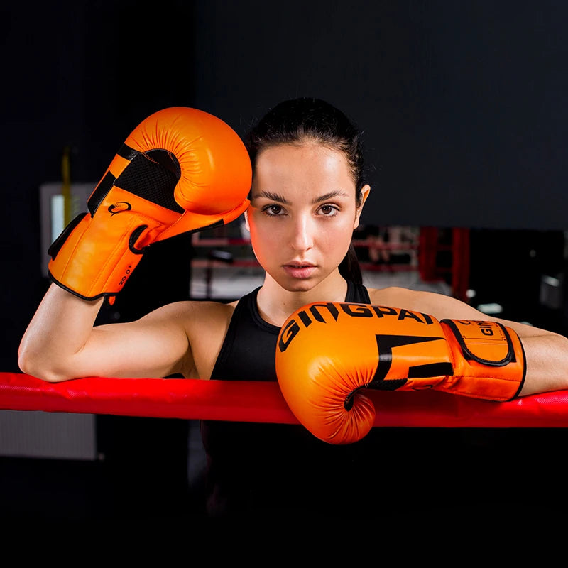 6/8/10/12oz Kids Women/Men Boxing Gloves Sanda Sparring Muay Thai MMA Karate Punch Training Mitts Kickboxing Boxe De Luva DEO